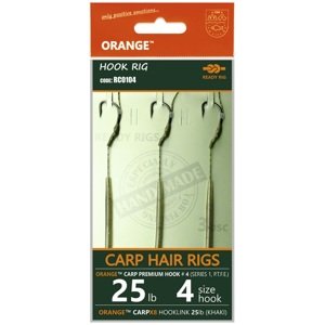 Life orange nadväzce carp hair rigs s1 14 cm 3 ks - 6 20 lb