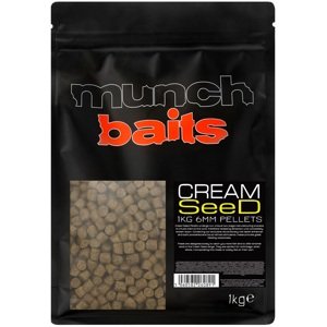 Munch baits pelety cream seed pellet - 1 kg 6 mm