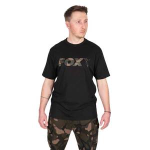 Fox tričko black camo logo t-shirt - m