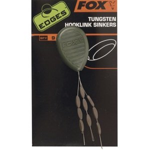 Fox záťaž na montáž tungstein hooklink sinkers trans khaki 9 ks