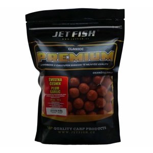 Jet fish boilie premium clasicc 700 g 20 mm-slivka cesnak